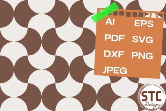 Brown Tone Geometry Seamless Patterns for Modern Graphics