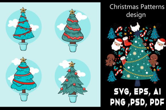 Christmas Tree Design: Essential Graphics for Illustrations