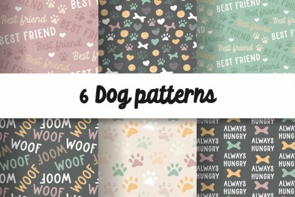 Dog Digital Papers Seamless Patterns Set Review