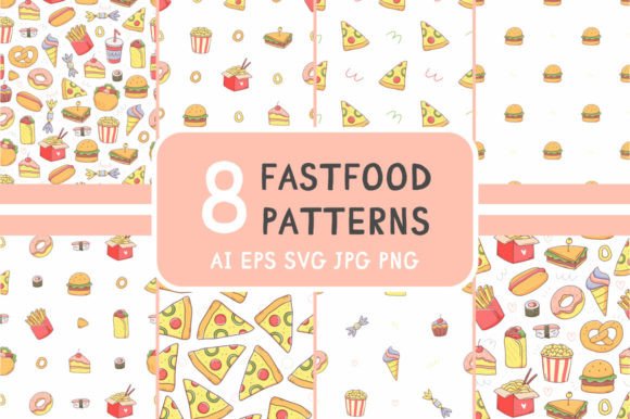 Fast Food Seamless Patterns: A Designer's Review of Essential Graphics