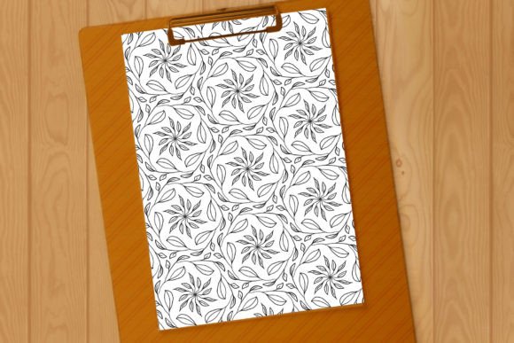 Foliage Wreaths with Blossoms Patterns: Graphics for Local Branding