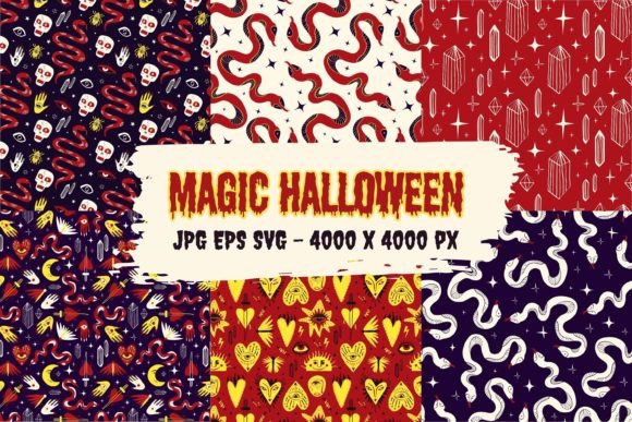 Magic Halloween Patterns and Graphics for Bold Branding