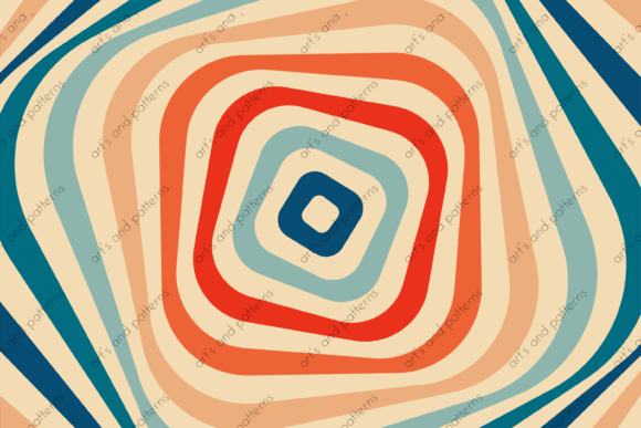 Psychedelic Retro Groove Background: A Review for Graphics and Backgrounds