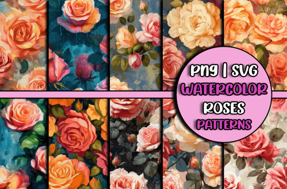 Watercolor Flowers Patterns Roses: A Designer's Review of Graphics and Patterns