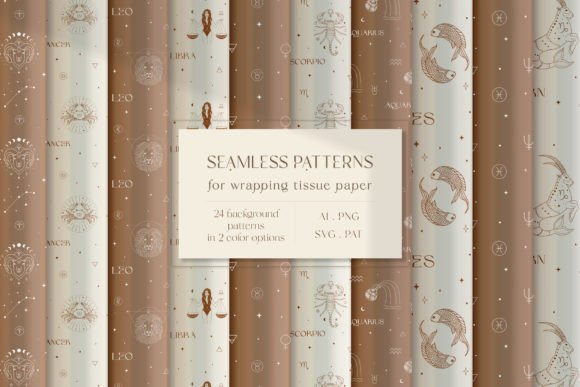 Zodiac and Horoscope Seamless Patterns Review